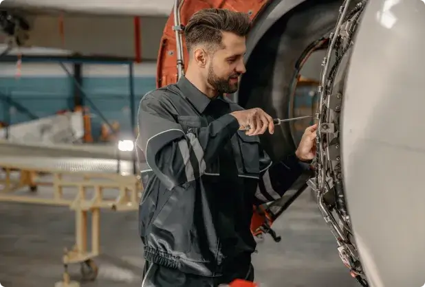 Mechanic working